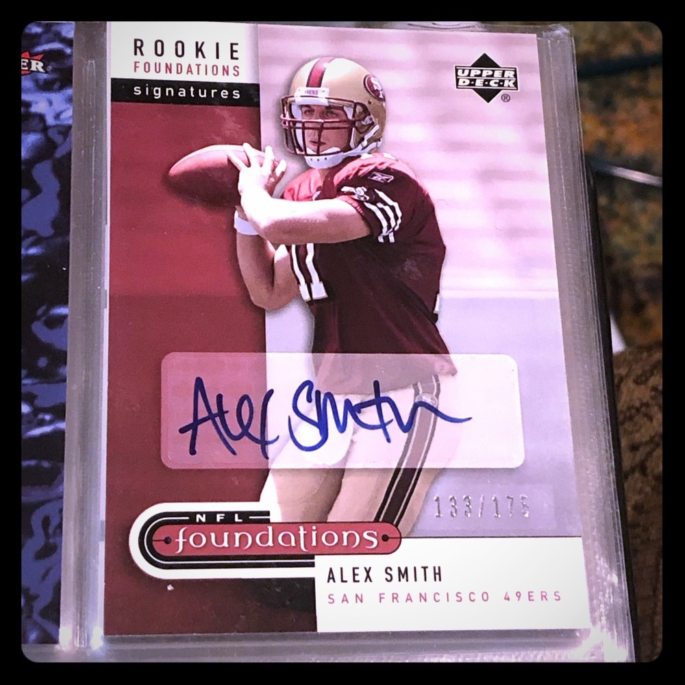 Alex Smith Autographed NFL Upper Deck Rookie Card